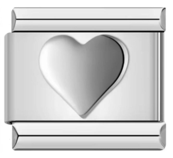 Charm Italiano Corazon Plateado