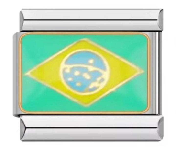 Charm Italiano Bandera Brazil