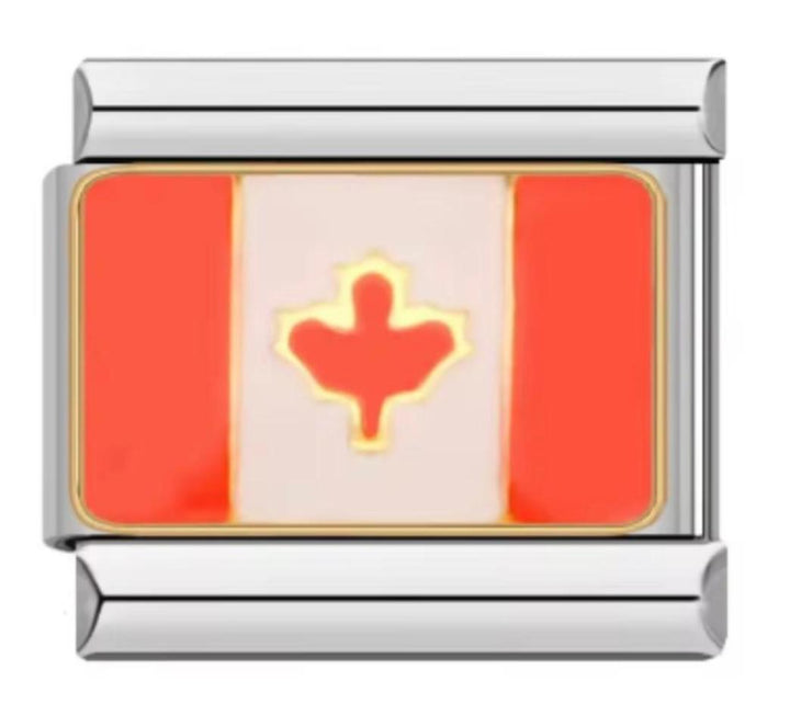 Charm Italiano Bandera De Canada