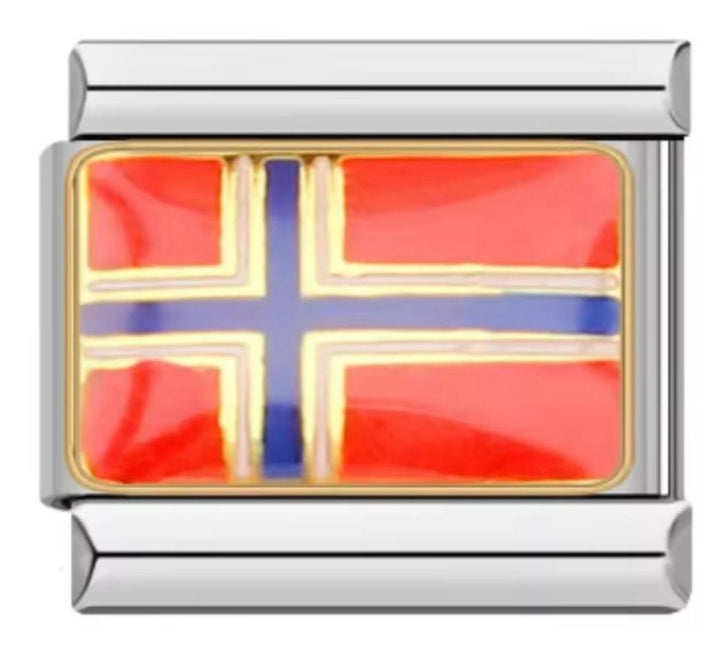 Charm Italiano Bandera Noruega