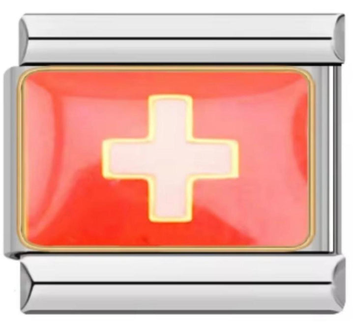 Charm Italiano Bandera De Suiza