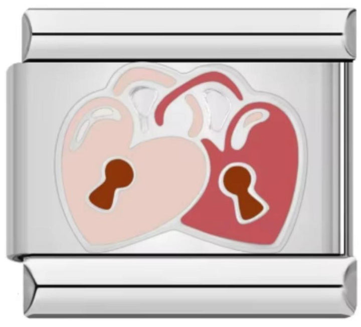 Charm Italiano Doble Corazon