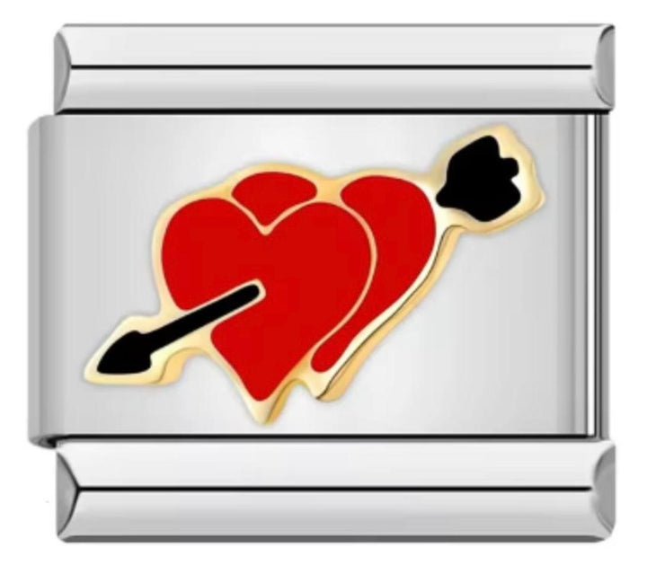 Charm Italiano Corazones Flechados