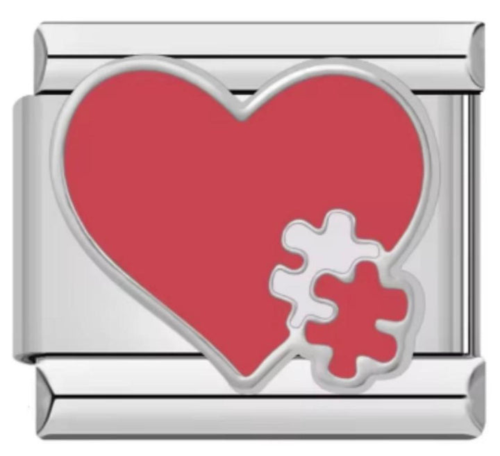 Charm Italiano Corazon Rompecabezas