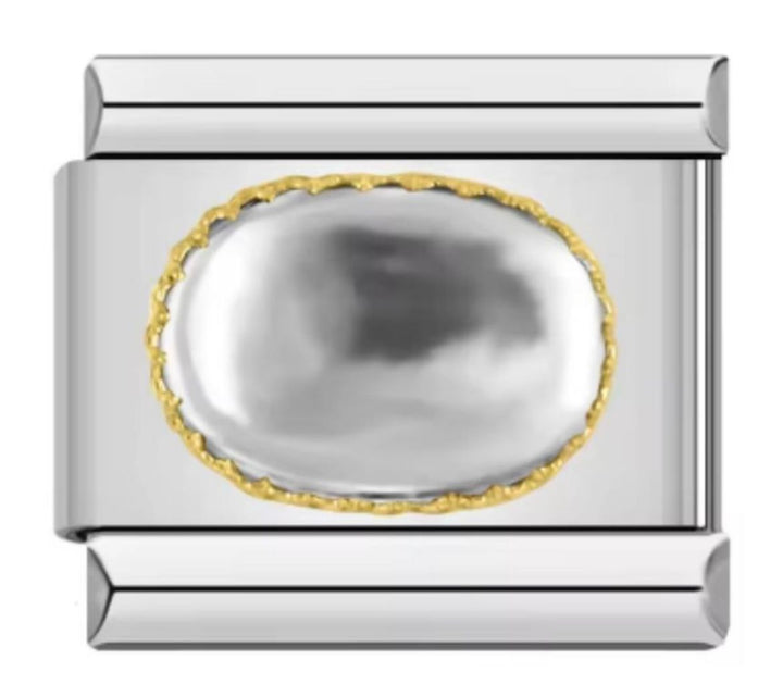 Charm Italiano Esfera Plateada