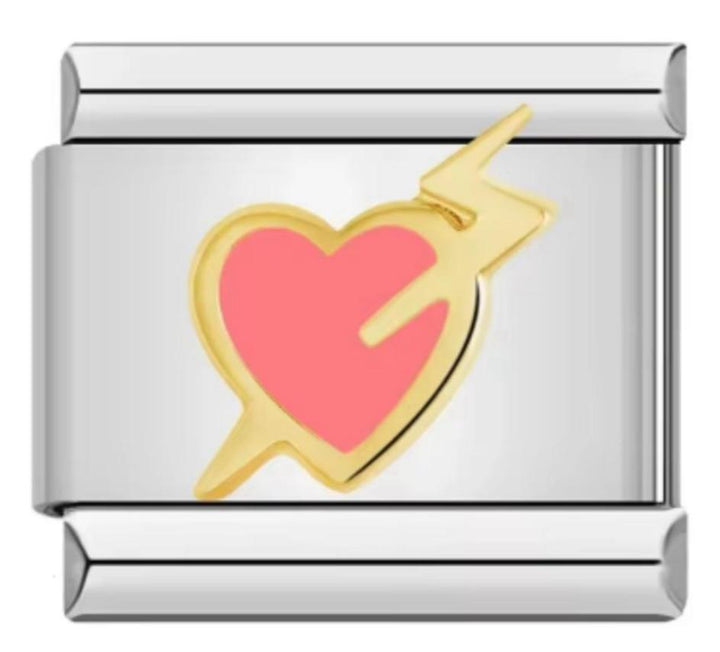 Charm Italiano Corazon Rosa