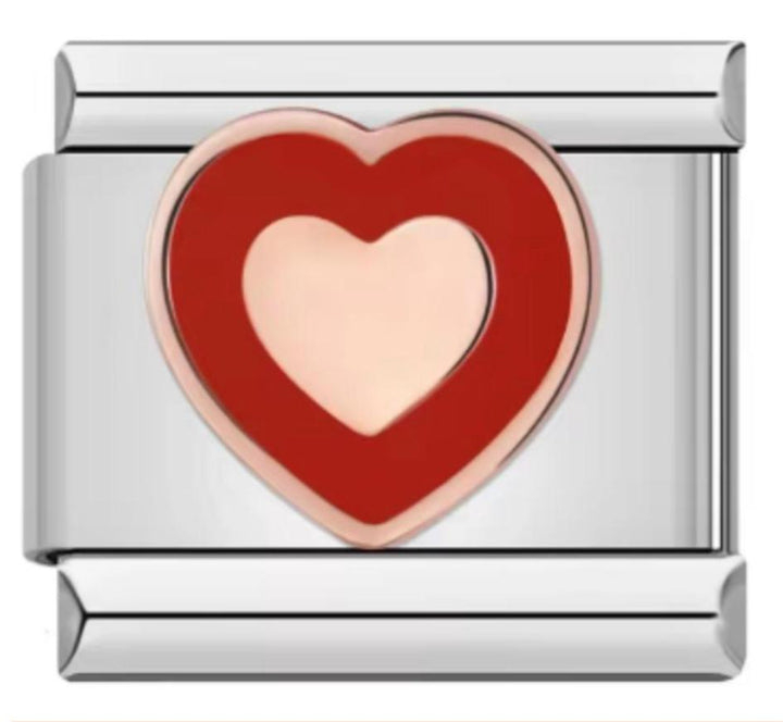 Charm Italiano Doble Corazon