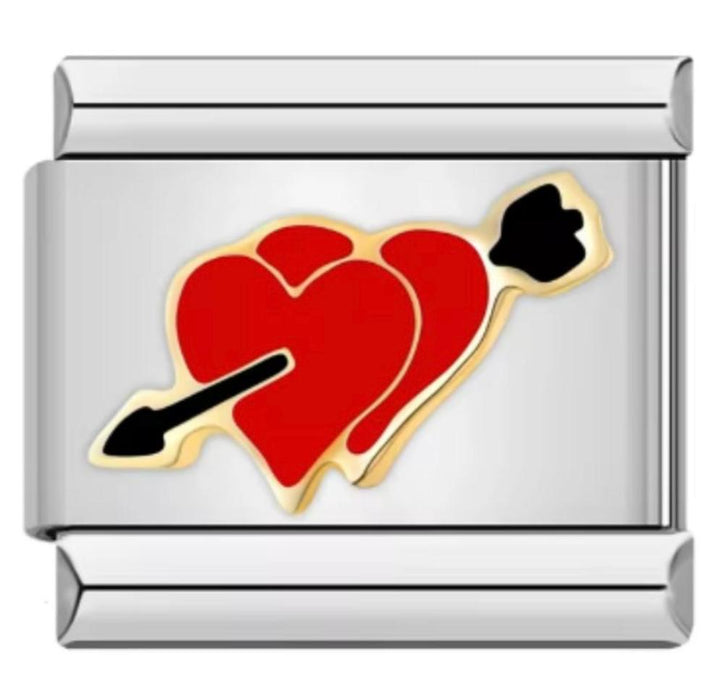 Charm Italiano 2 Corazones