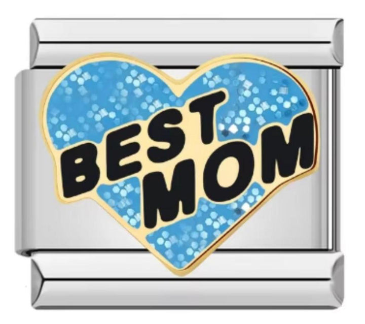 Charm italiano Best Mom Azul