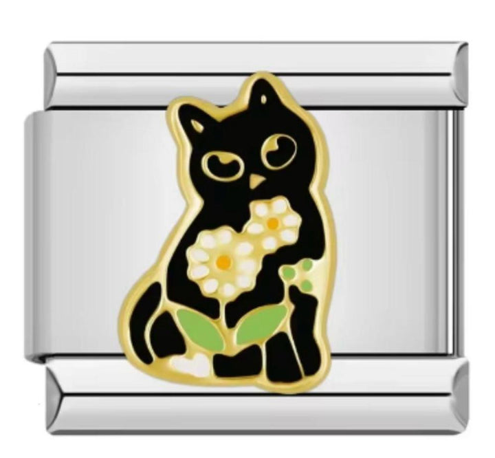 Charm Italiano Gato & Flor