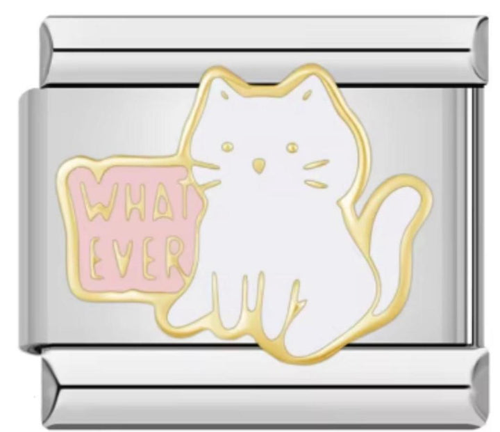 Charm Italiano Gatito Blanco