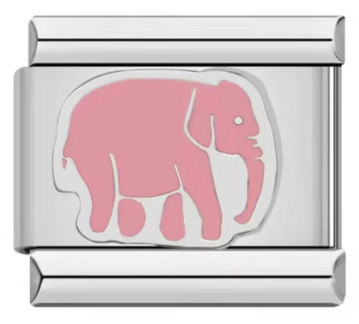 Charm Italiano Elefante Rosa