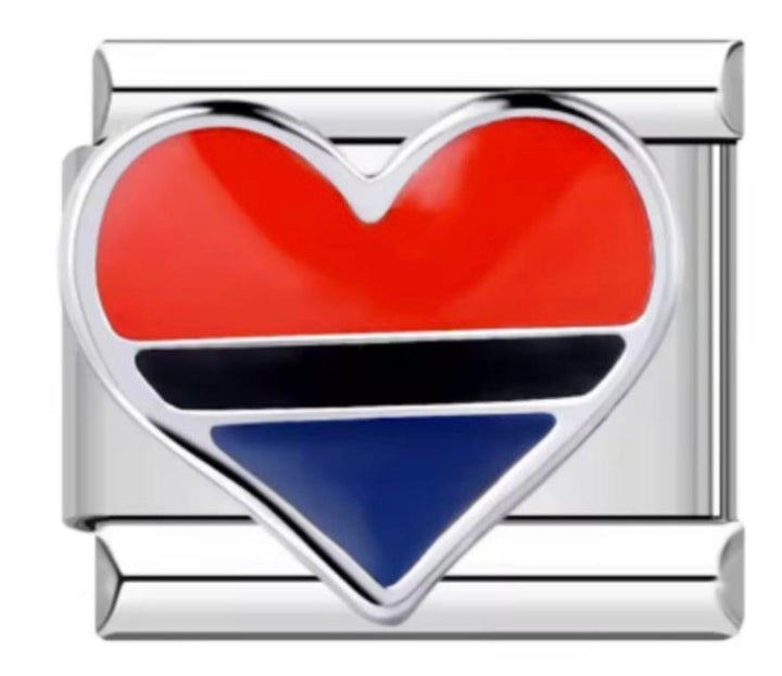 Charm Italiano Corazon Lesbian Pride