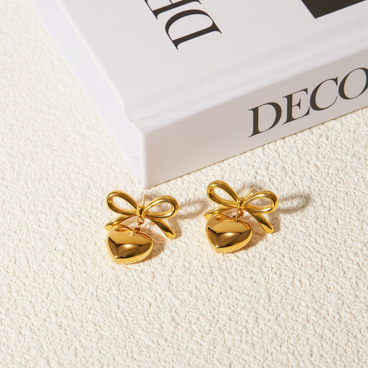 Aretes Corazon & Moño