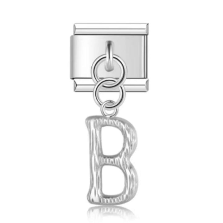 Charm Italiano Abecedario Plateado