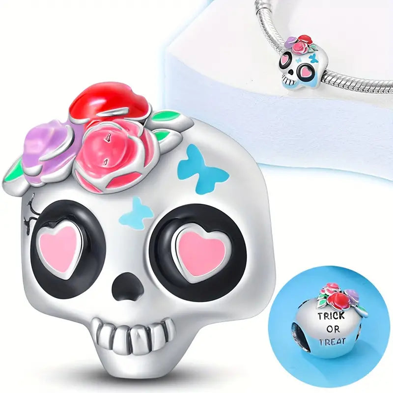 Charm Calavera de Halloween "Trick or Treat"