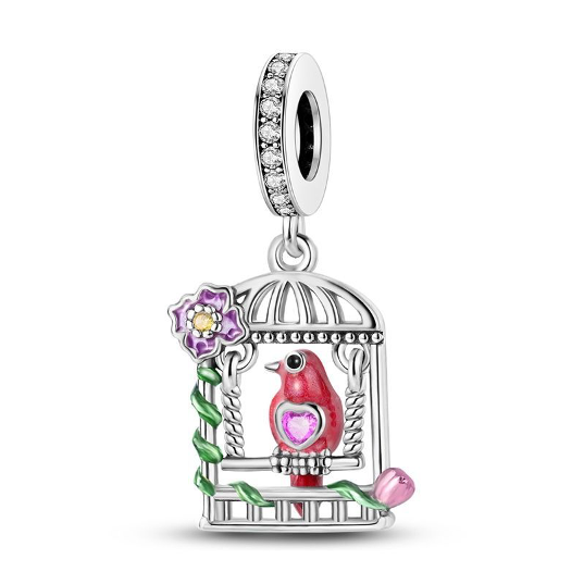 Charm Pajarito Rojo