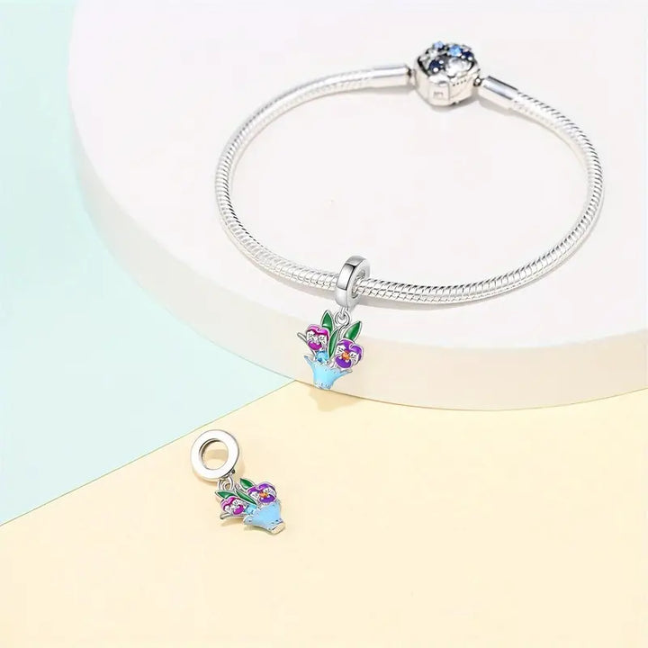 Charm Flores de la Armonía Moradas