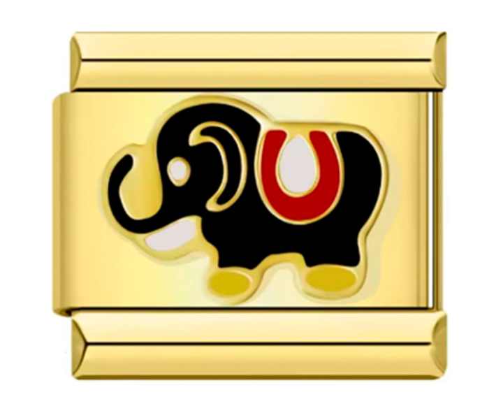 Charm Italiano Dorado Elefante