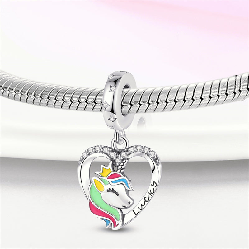 Charm Corazon de Unicornio "Lucky"