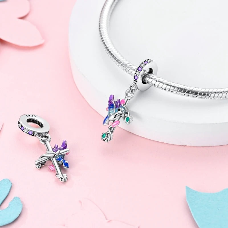 Charm Colibri & Cruz Floral