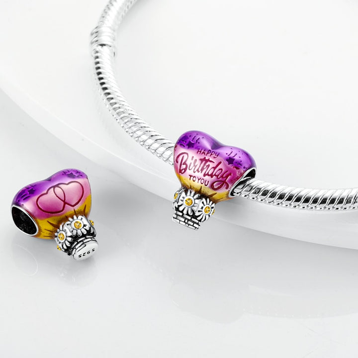 Charm Corazon de "Happy Birthday To You"