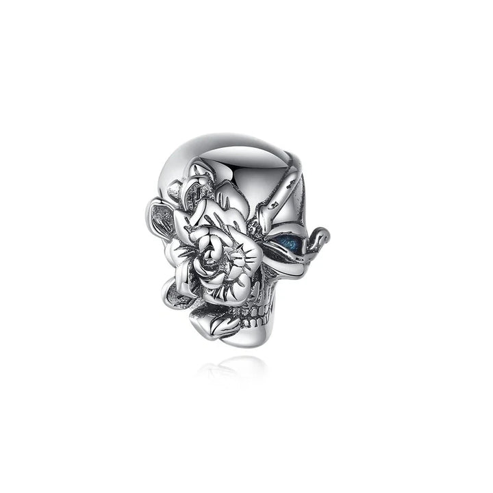 Charm Calavera con Flores