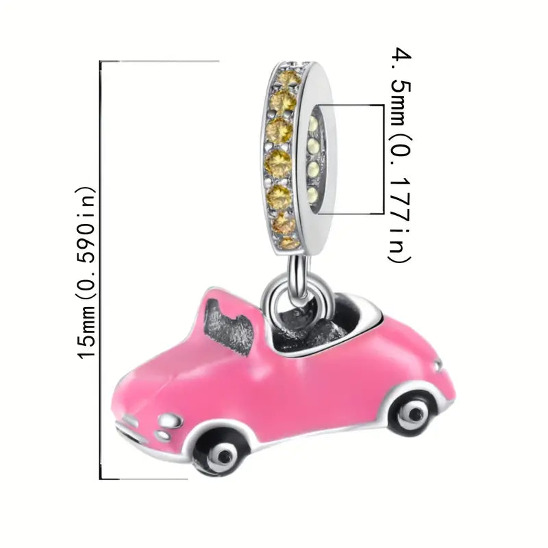 Charm Carrito Rosa