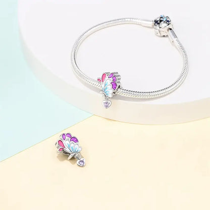 Charm Mariposa de la Armonía y Corazón Morado