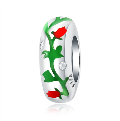 Charm Abalorio de Rosas
