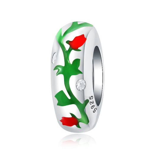 Charm Abalorio de Rosas