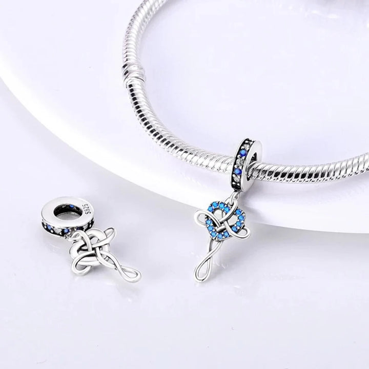 Charm Cruz & Corazon Diamantado