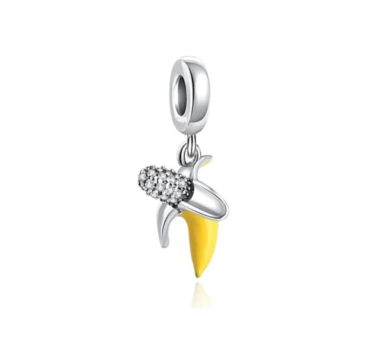 Charm Platano Diamantado