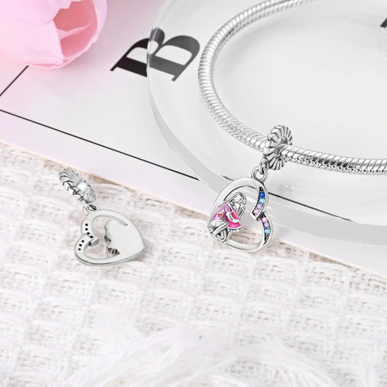 Charm Corazón "Amor de Madre y Hija"