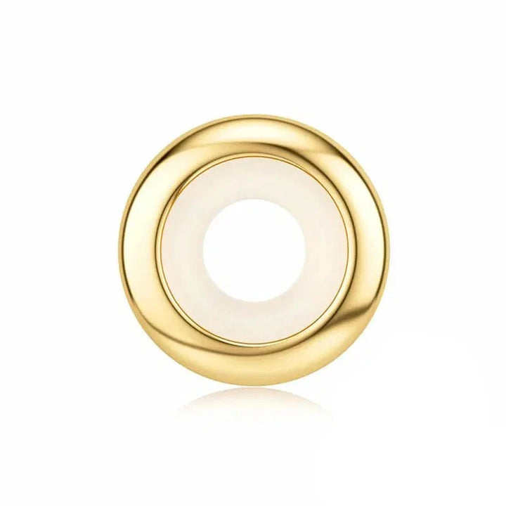 Charm Abalorio Liso Dorado