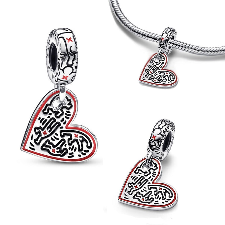 Charm Corazon de Keith Haring