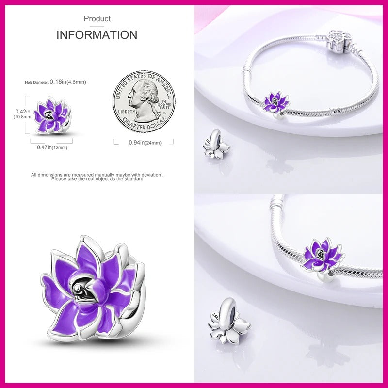 Charm de Flor de Loto