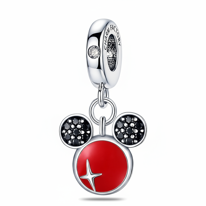 Charm Orejas de Ratoncito Rojas