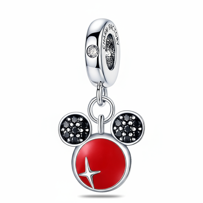 Charm Orejas de Ratoncito Rojas