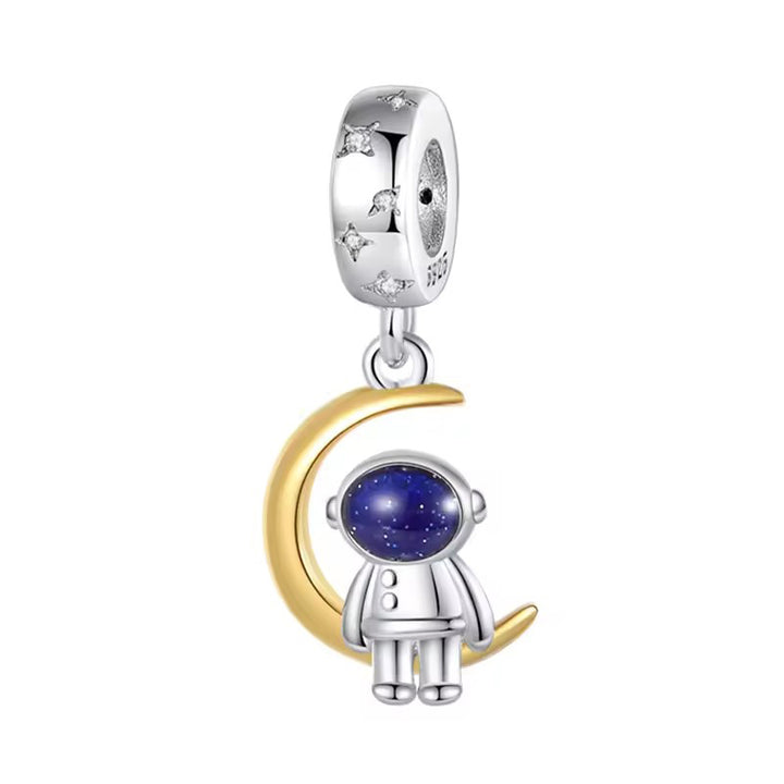 Charm Colgante Astronauta En La Luna