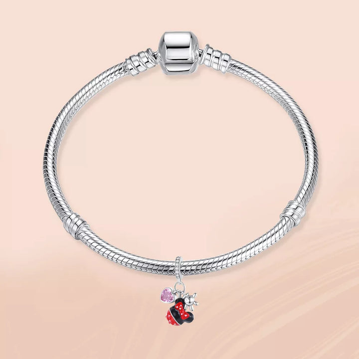 Charm Corazón Rosa y Ratoncita