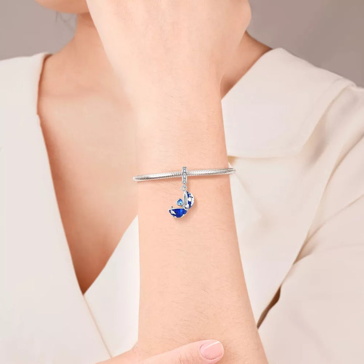 Charm Planeta Tierra y Corazón Azul