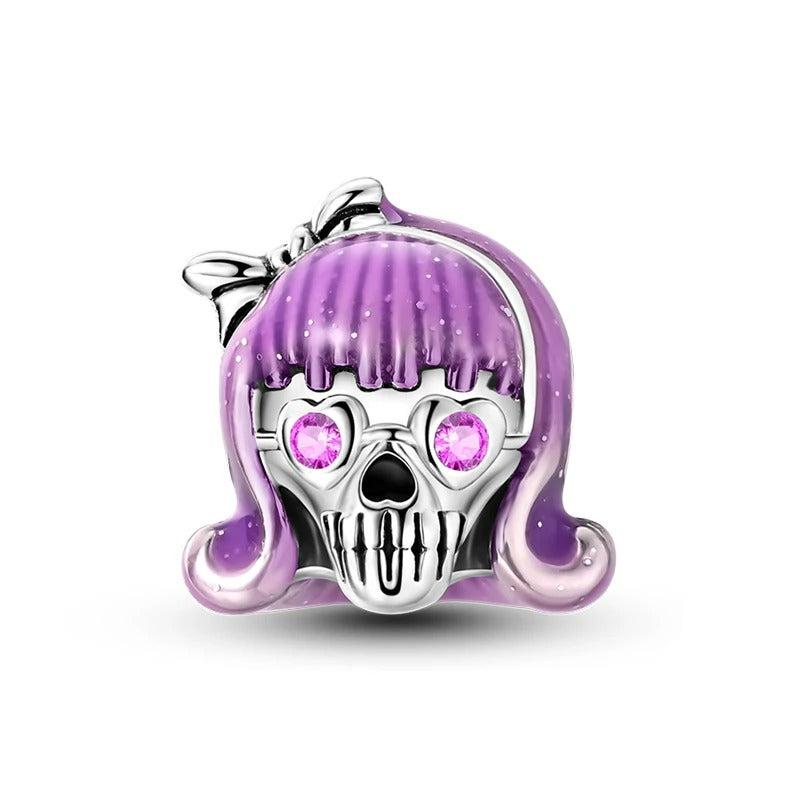 Charm Mujer Calavera Fluorescente