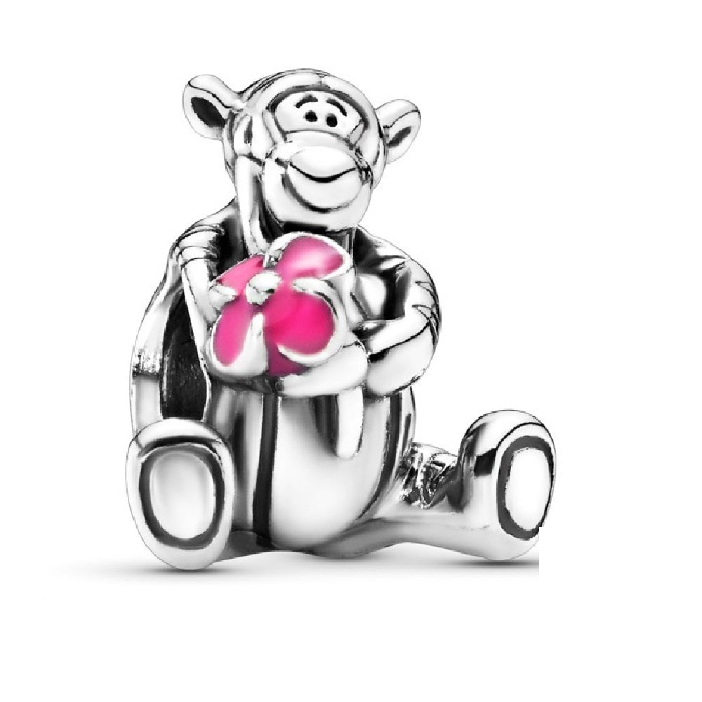 Charm Tigger con Flor Rosa