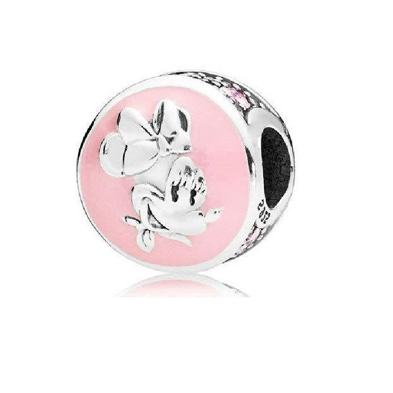 Charm Amuleto Rosa de Minnie Mouse