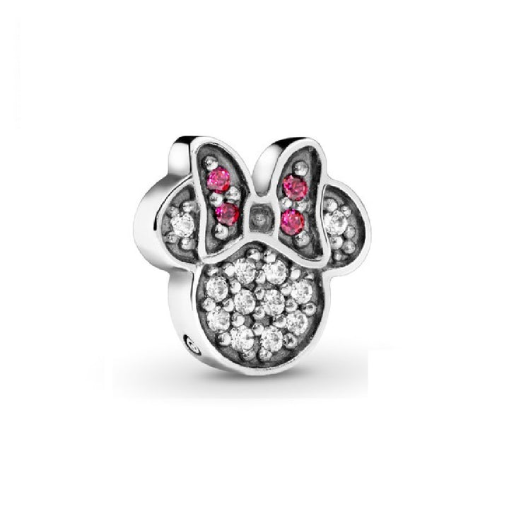 Charm Orejas Diamantadas de Minnie Mouse