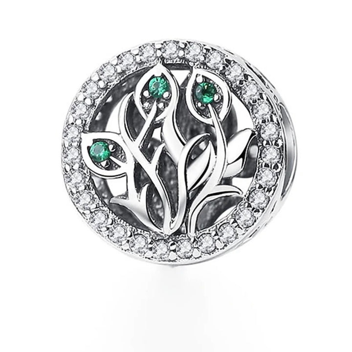 Charm Flores de la Vida Plateada