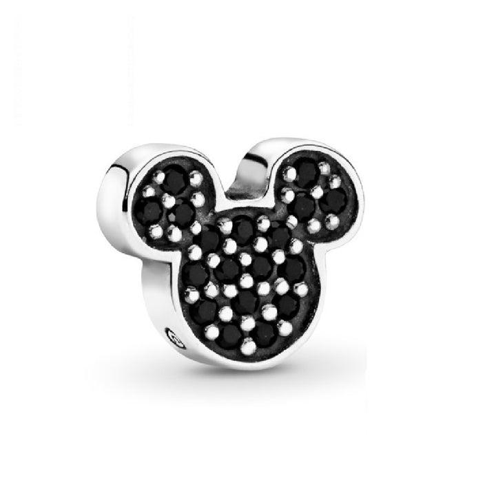 Charm Mickey Mouse Diamantado Negro
