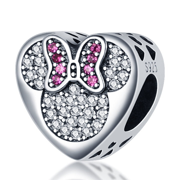 Charm Corazon de Minnie Mouse Diamantada