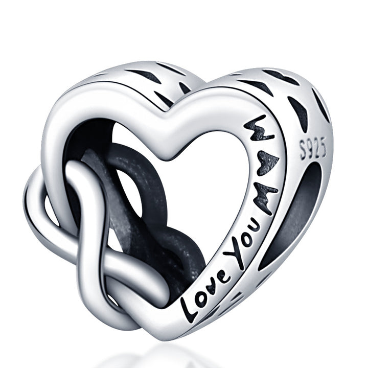 Charm Corazon & Infinito "I Love You Mom"